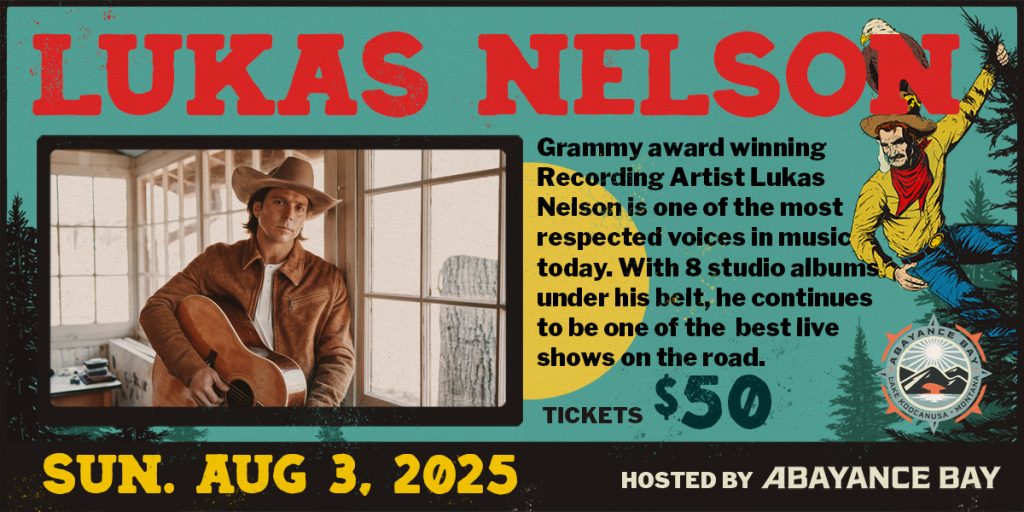 Lukas Nelson playing at Abayance Bay