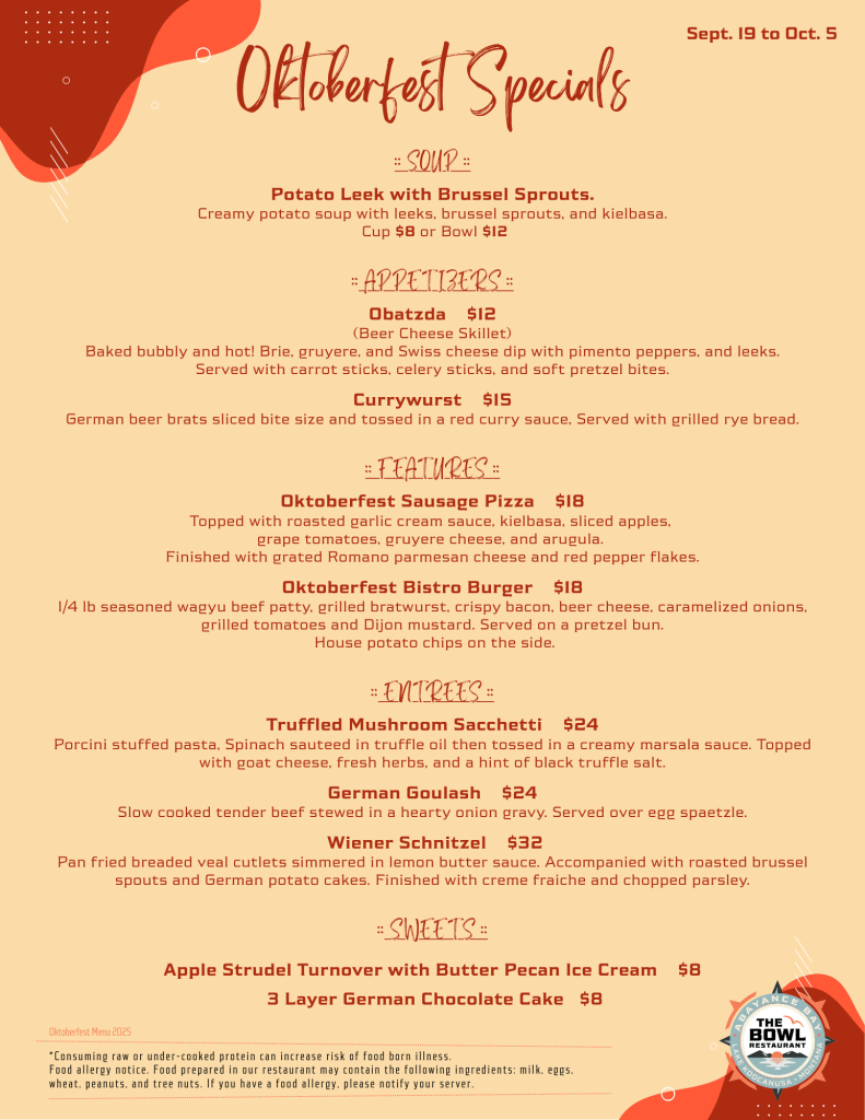 Octoberfest Menu