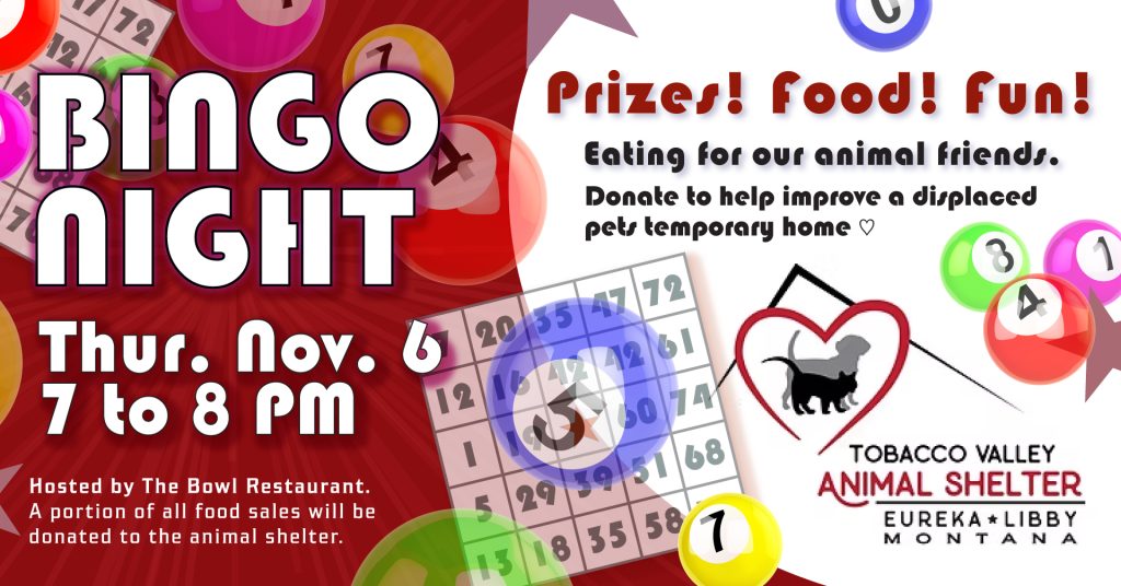 Bingo Night - Eating for our animal friends.