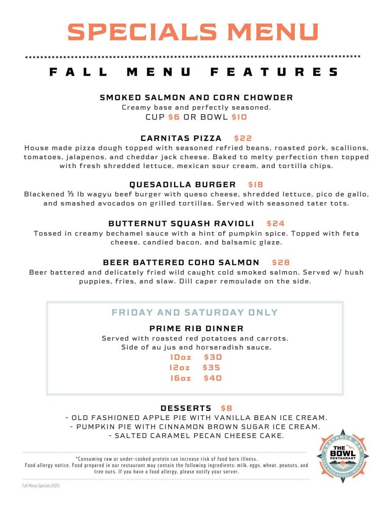 Fall Specials