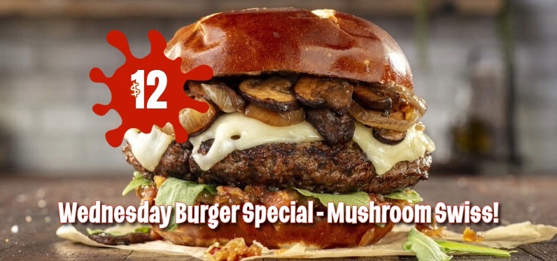 Mushroom Swiss Burger